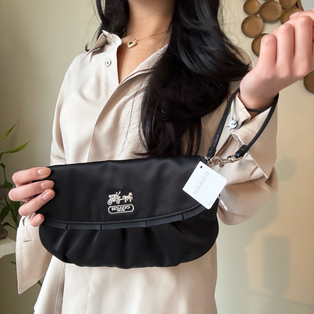 NWT Coach Black Wristlet